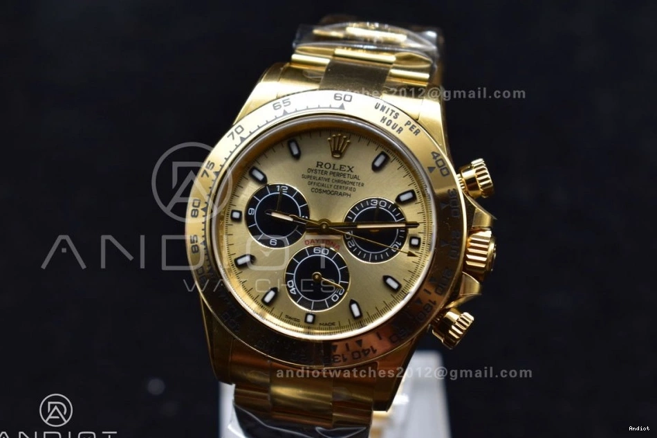116505 Stylish Bracelet V Edition 1:1 Black Dial SA4130 Clean Best Daytona Markers on 399 YG YG 0727